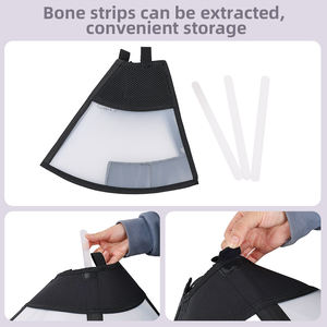 Katı desen plastik Pet kurtarma yaka Elizabeth ameliyat sonrası kediler için e-yaka köpek boyun koni - Product Image 4