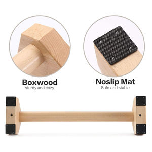 Attrezzo per Allenamento Ginnastico, Barre Regolabili Portatili <span class=keywords><strong>in</strong></span> Legno per Flessioni e Dip, Parallettes per Uomini e Donne - Product Image 2