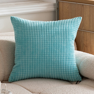 Áo gối nhung gân có họa tiết chắp vá, trang trí nhà phong cách nông trại, vỏ gối trang trí phong cách boho cho ghế sofa, giường, phòng khách - Product Image 5