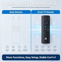 Control Remoto por Voz para Smart TV de 17 Teclas, Fabricado por OEM ODM, Control Remoto Inalámbrico de Plástico ABS para Android TV