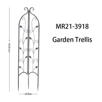 Treillis de jardin en métal en expansion avec clôture et portails en forme de feuille pour plantes et vignes