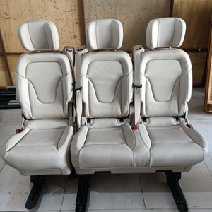 Venta al por mayor de asiento de coche modificado de cuero negro beige personalizado para <span class=keywords><strong>Mercedes</strong></span> Benz V260 V Class <span class=keywords><strong>Sprinter</strong></span> Van <span class=keywords><strong>furgonetas</strong></span> personalizadas originales - Product Image 6