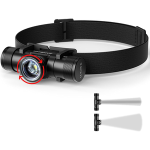 Linterna Frontal LED Blanca Recargable de Venta Caliente con Resistencia al Agua IP65 y Alcance de Haz de 300 m para Caza/Ciclismo - Product Image 1