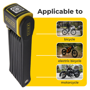 Sistema Antifurto per Moto a <span class=keywords><strong>Buon</strong></span> Prezzo, Lucchetto Pieghevole Resistente alla Corrosione, Lucchetto di Sicurezza per Biciclette Resistente - Product Image 2