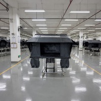 Tente de toit rigide en aluminium à ouverture latérale en TPU pour 4 saisons, idéale pour 4x4, SUV et benne de pick-up tout-terrain