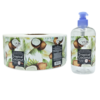 Étiquettes enveloppantes imperméables pour l'emballage de crème pour les mains, étiquettes personnalisables en papier synthétique PP pour les produits de soins personnels