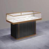 Présentoir à bijoux en MDF et verre de luxe Vitrine pour magasins de détail et centres commerciaux Comptoir pour salle d'exposition