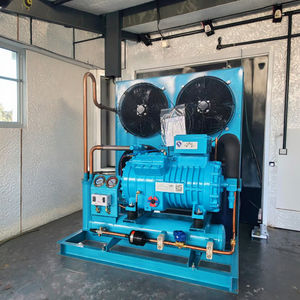 Lucky Star 8HP Cadena de frío Refrigeración Parte de intercambio de calor Condensadores de aire Enfriador Almacenamiento de habitación fría Unidad de condensación semihermética - Product Image 1