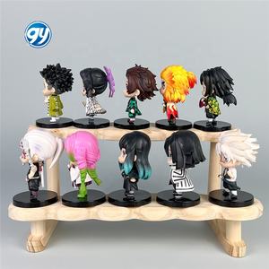 5 stili Demoned Slayer Q versione figura Tanjiro Shinobu Kyojuro Love Hashira Gashapon ornamento modello <span class=keywords><strong>Anime</strong></span> da collezione - Product Image 2