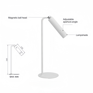 モダンタッチ調光可能ズーム磁気LEDウォールライト360 ° 折りたたみ式バッテリー<span class=keywords><strong>3</strong></span> in 1ベッドサイドランプ家庭装飾用 - Product Image 5