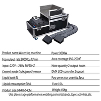 Machine à brouillard basse puissance 2000W avec contrôle DMX, indice de protection IP33, en alliage d'aluminium, LED, pour DJ, mariages, discothèques, événements d'entreprise