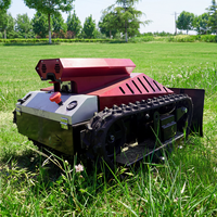 Cortadora de Césped Robótica Todoterreno de Alta Calidad LUYU con Control Remoto de 800m, Tractor Cortador de Césped Agrícola
