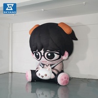 Mascotte gonflable personnalisée de dessin animé, personnage gonflable pour le soutien des événements, décoration pour centres commerciaux et célébrations en extérieur