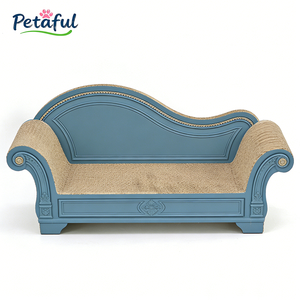 Großhandel Luxuriöses Modernes Großes Wellpappe-Katzenmöbel Haustier-Lounge Katzen-Kratzsofa-Bett - Product Image 5