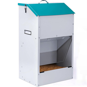 Comedero para Perros Grandes JH-Mech, Resistente, de 50 LBS, de Acero Galvanizado para Exteriores, Comedero de Gravedad para Perros de <span class=keywords><strong>Raza</strong></span> <span class=keywords><strong>Grande</strong></span> - Product Image 1