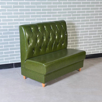 Banquette de restaurant au design industriel, banquette rembourrée en cuir pour café, bar, restauration rapide, salle à manger commerciale, canapé de restaurant