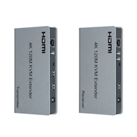 NUEVO 4K 120M KVM HDMI Extender con HDMI Loop out Transmisor Receptor IR a través de Cat6 RJ45 Cable de red para PC Mouse Video Keyboard