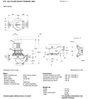 Pompes à eau électriques KSBPumps Modèles+ Etaline ETL125-125-200G, Pompe à impulsion KS B, Pompe centrifuge agricole
