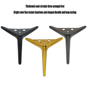 Table basse moderne en fer à trois pieds semi-circulaire, table <span class=keywords><strong>de</strong></span> chevet, meuble TV, table basse, <span class=keywords><strong>pied</strong></span> <span class=keywords><strong>de</strong></span> table, chambre d'hôtel - Product Image 5