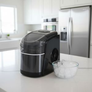 Machine à glaçons à économie d'énergie pour restaurant et usage domestique, capacité de 12 kg/jour, boîtier en PP, cycle de 7-8 minutes, commande par bouton-poussoir - Product Image 4