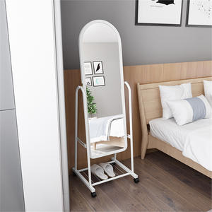 Miroir sur pied Lida pleine longueur, design minimaliste avec cadre métallique, pour chambre à coucher et dressing - Product Image 2