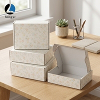 Boîte d'expédition rigide double face personnalisée avec logo, en carton ondulé écologique et matériaux recyclés, robuste, avec gaufrage