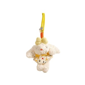 Porte-clés lapin en peluche, fausse fourrure, forme 3D, pendentif mousqueton doux, jouet décoratif pour sac ou sac à dos - Product Image 5