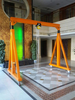 Promotion : Mini-grue portique mobile électrique à chariot, type A-frame, de 1, 2, 3, 5, 8, 10 tonnes, avec roues, pour atelier