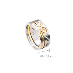 Black Myth Wukong <span class=keywords><strong>Jeu</strong></span> Ouverture Anneau Personnalisé 2-en-1 Détachable Homme et Femme Wukong Serrage Malédiction amoureux Anneau Cadeau - Product Image 4