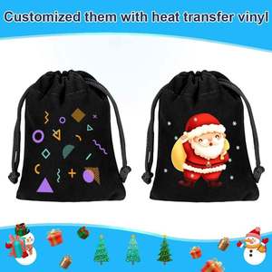 Hot Pendant Bracelet Souvenir Wedding Gift Jewelry Storage Packaging Reusable Black Velvet <b>Drawstring</b> Bag - Product Image 4