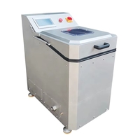 Automatische voedseldroger, groenteslinger, fruitdroogmachine voor het verwerken van sla, spinazie, kool en salade.