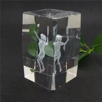 Vente d'usine K9 Cubes de cristal vierges de bonne qualité pour la gravure avec boîte-cadeau