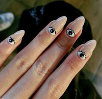 Eye Series Nail Sticker Art Décorations Charme Manucure Tatouages Feuille Stickers Ongles Décorations