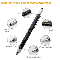 Stylo tactile à pointe en caoutchouc souple 6 en 1 avec pointeur Laser, stylet pour téléphone portable, logo personnalisé, Offre Spéciale