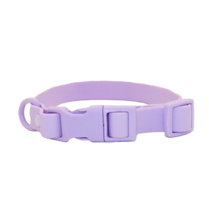 Collar de Perro de PVC Impermeable de Alta Gama, Color Sólido Simple, Artículo Moderno para Paseos Diarios - Product Image 2