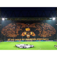 Bandera Tifo de 100% poliéster personalizada para eventos de fútbol