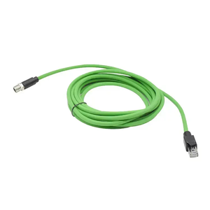 สายเชื่อมต่ออีเธอร์เน็ตแบบ M12 X Code 8 พิน หัวต่อแบบตัวผู้ ต่อกับ RJ45 IP67 หัวต่อกันน้ำสำหรับงานอุตสาหกรรม - Product Image 1