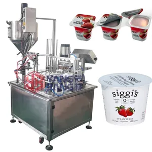 YB-FBJ Automatic Jelly Pudding Milk Yogurt Water Cup Filling And Sealing Machine Cup Cake Filling Machine