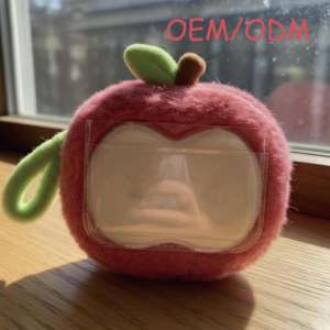 Lindo Porta Tarjetas de Peluche con Forma de <span class=keywords><strong>Pollo</strong></span>, Estuche para Identificación Portátil y Suave, Porta Credenciales con Llavero, Accesorio Estilo Kawaii - Product Image 2