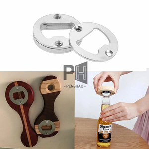 Abridor de botellas de 40mm de hierro redondo, cerveza de maíz, abierto, Bronce Antiguo, plata, apto para Bar/hogar/restaurante/Cocina/<span class=keywords><strong>Pub</strong></span>, abridor de estampado OEM - Product Image 4