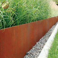 Bordes de Césped de Acero Corten para Jardín, Resistentes a la Intemperie, Modernos, de Alta Calidad, de 2 mm de Grosor, Tamaño Personalizado, Estilo Rústico, Hao Yang