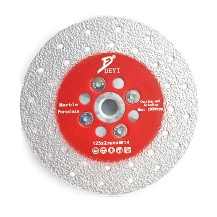 Tacar çift taraflı kuru kesme taşlama vakum lehimli dairesel elmas disk taş porselen mermer