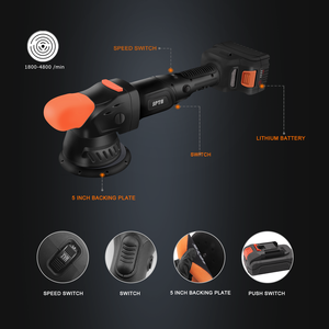 <span class=keywords><strong>SPTA</strong></span> CP601-515 <span class=keywords><strong>Polisseuse</strong></span> à double action sans balais Réglage de la vitesse à 6 niveaux Puissante <span class=keywords><strong>Polisseuse</strong></span> DA sans fil pour l'entretien automobile - Product Image 4