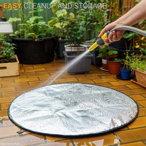 Açık yuvarlak güvenli parti ızgara matı ve ateş çukuru altında ateş çukuru barbekü Ember güverte yanmaz Mat ateş çukuru mat - Product Image 5