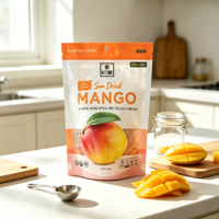 Sachet Doypack Personnalisé Écologique avec Fermeture Éclair Scellée de Qualité Alimentaire pour l'Emballage de Fruits Séchés 100% Naturels