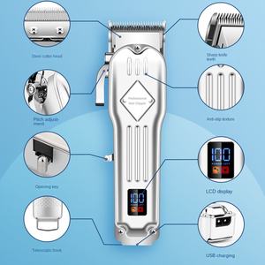 पुरुषों के लिए पेशेवर बालों के ट्रिमर/हेयर ट्रिमर/दाढ़ी शेवर किट, कॉर्डलेस बार्बर क्लिपर हेयर कटिंग किट, दाढ़ी आउटलाइनर किट - Product Image 6