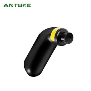 ปั๊มลมขนาดเล็กสำหรับจักรยานเสือภูเขาพร้อมมอเตอร์ไร้แปรงถ่าน 80-130 ปอนด์ต่อตารางนิ้ว น้ำหนักเบา ชาร์จแบบ Type C หัวฉีดสีดำพร้อมอะแดปเตอร์ - Product Image 2