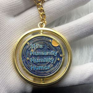 Llavero Metálico Giratorio 360 Grados Personalizable con Diseño 3D Estereoscópico de Baloncesto, Fútbol y Golf - Product Image 4