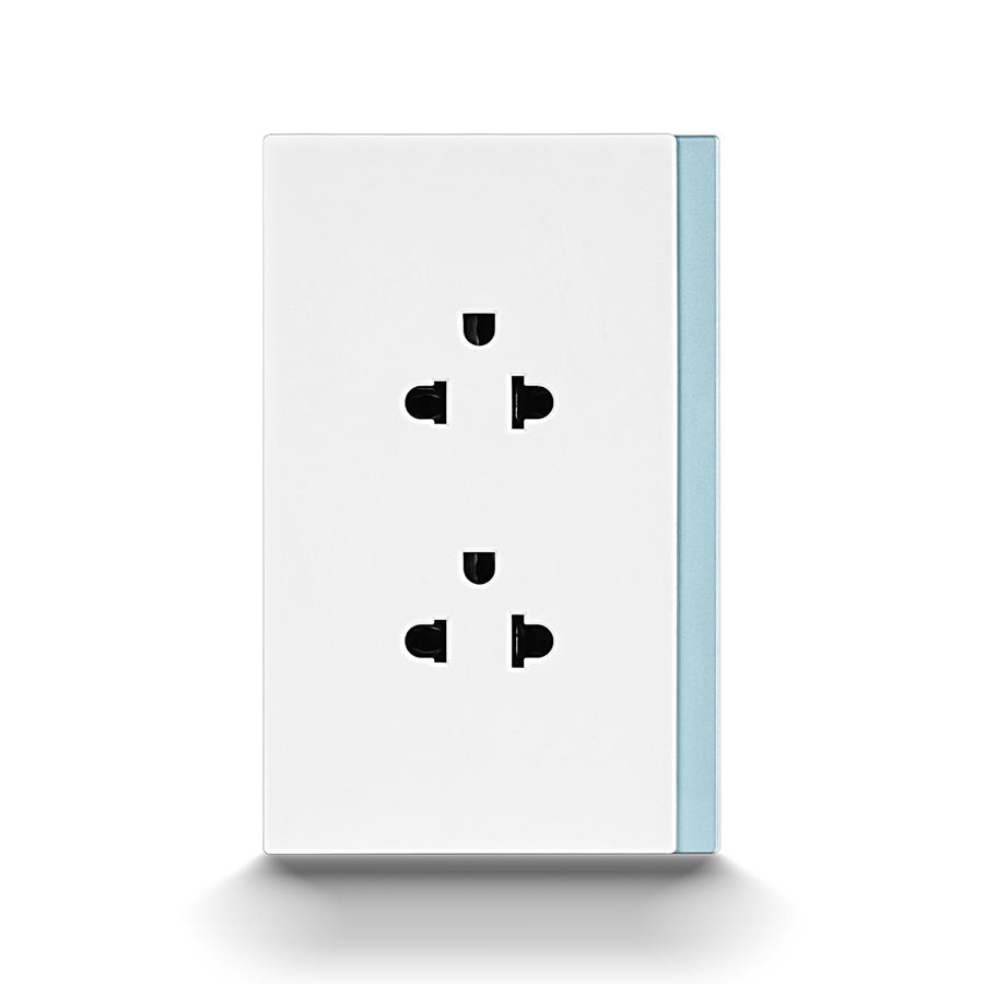 ขาว + น้ำเงิน