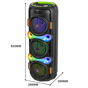 ลำโพงบลูทูธพกพา CH-8306 สำหรับใช้งานกลางแจ้ง ไฟ RGB LED สำหรับงานปาร์ตี้ ใช้พลังงานแบตเตอรี่ เหมาะสำหรับใช้ในบ้าน งานปาร์ตี้ 3 ที่นั่ง ระบบเสียงสำหรับงานปาร์ตี้ เชื่อมต่อโทรศัพท์มือถือ - Product Image 4